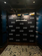 Charger l&#39;image dans la galerie, Backdrop Photocall personnalisé avec toile pour soirée d&#39;entreprise
