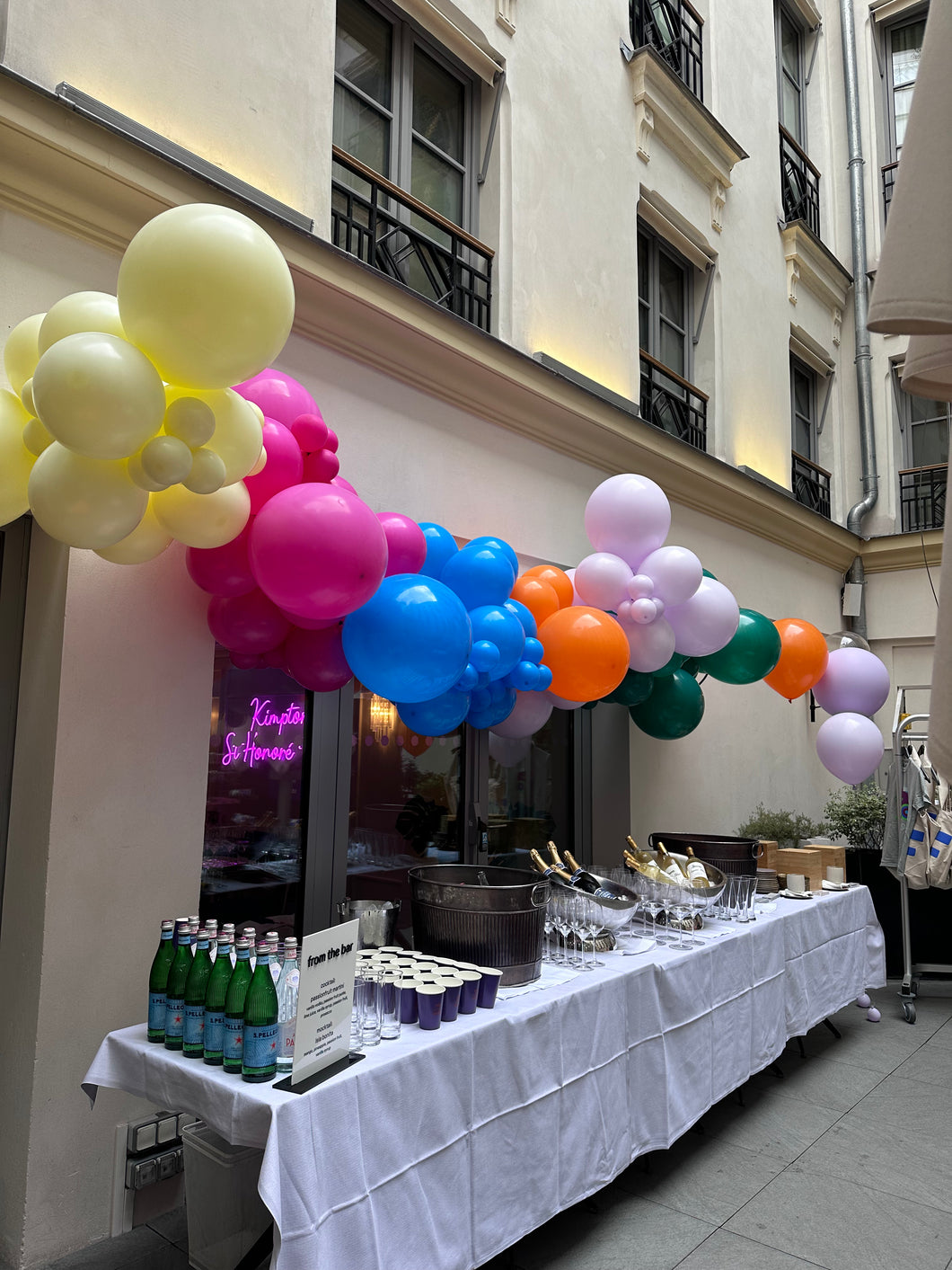 Arche de ballons organique